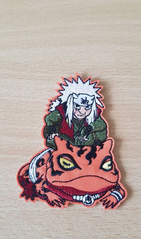 �cusson brod� 
manga Naruto 
Jiraya sur son crapaud 
8x10 cm 4 Carnon Plage (34)
