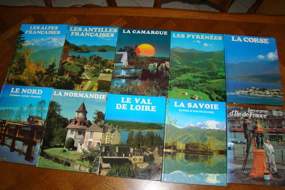 Lot de 10 livres de collection R&eacute;gions de France Livres et BD