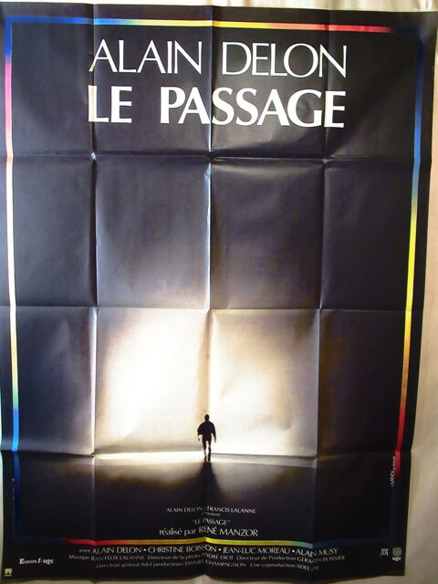 Affiche de cin�ma fran�ais LE PASSAGE Alain Delon 120x160 cm 27 Curtafond (01)