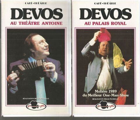 Coffret VHS DEVOS au palais royal et au théâtre Antoine 7 Montauban (82)