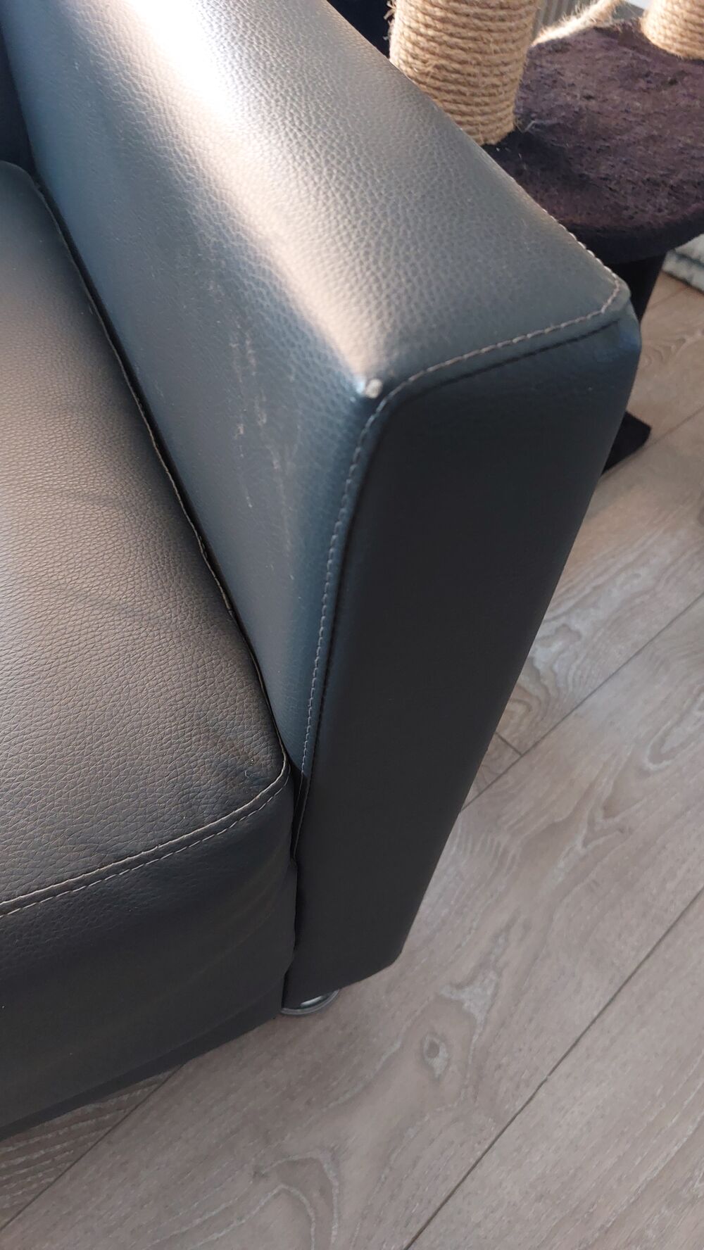 Fauteuils faux cuir gris Meubles