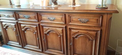 bahut bas en ch�ne massif + table rectangulaire 0 Krafft (67)