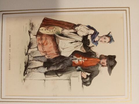 GRAVURES ORIGINALES de 1830  COSTUMES REGIONAUX 60 Montigny-lès-Metz (57)