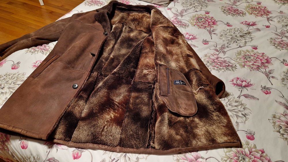 manteau+peau+laine Vêtements