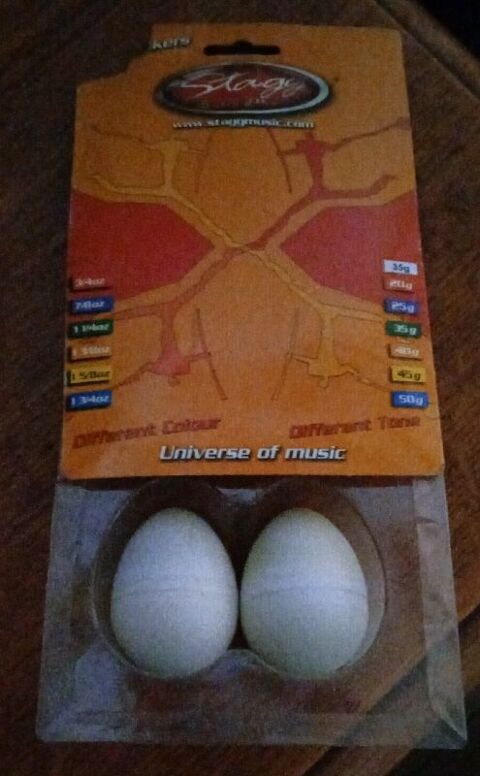 egg shakers Stagg EGG-2WH 0 Échassières (03)