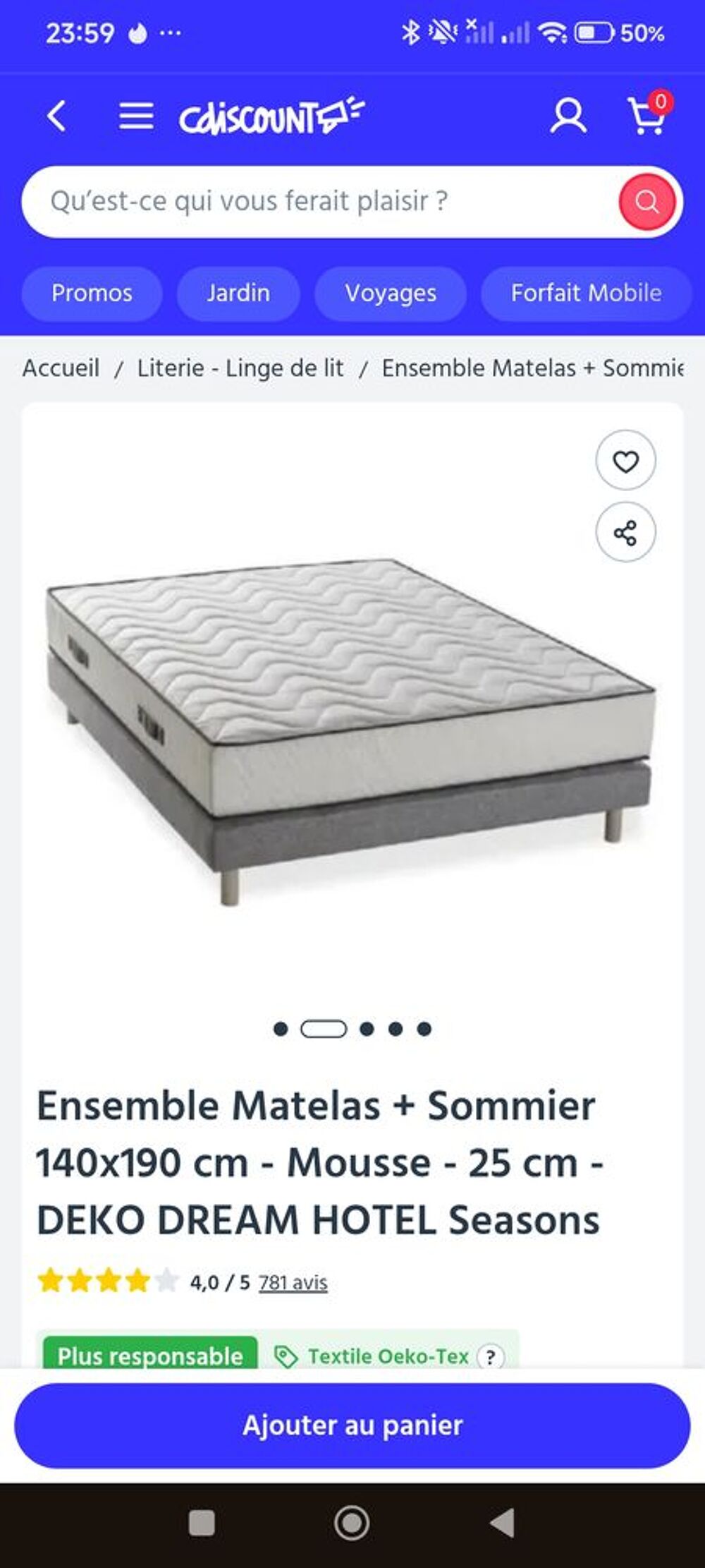 Lit plus sommier Meubles