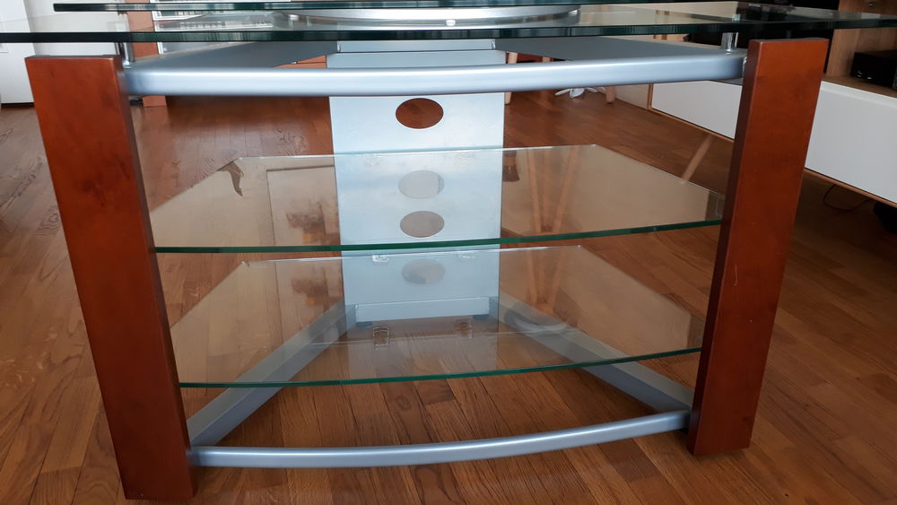 Meuble TV verre et bois Meubles