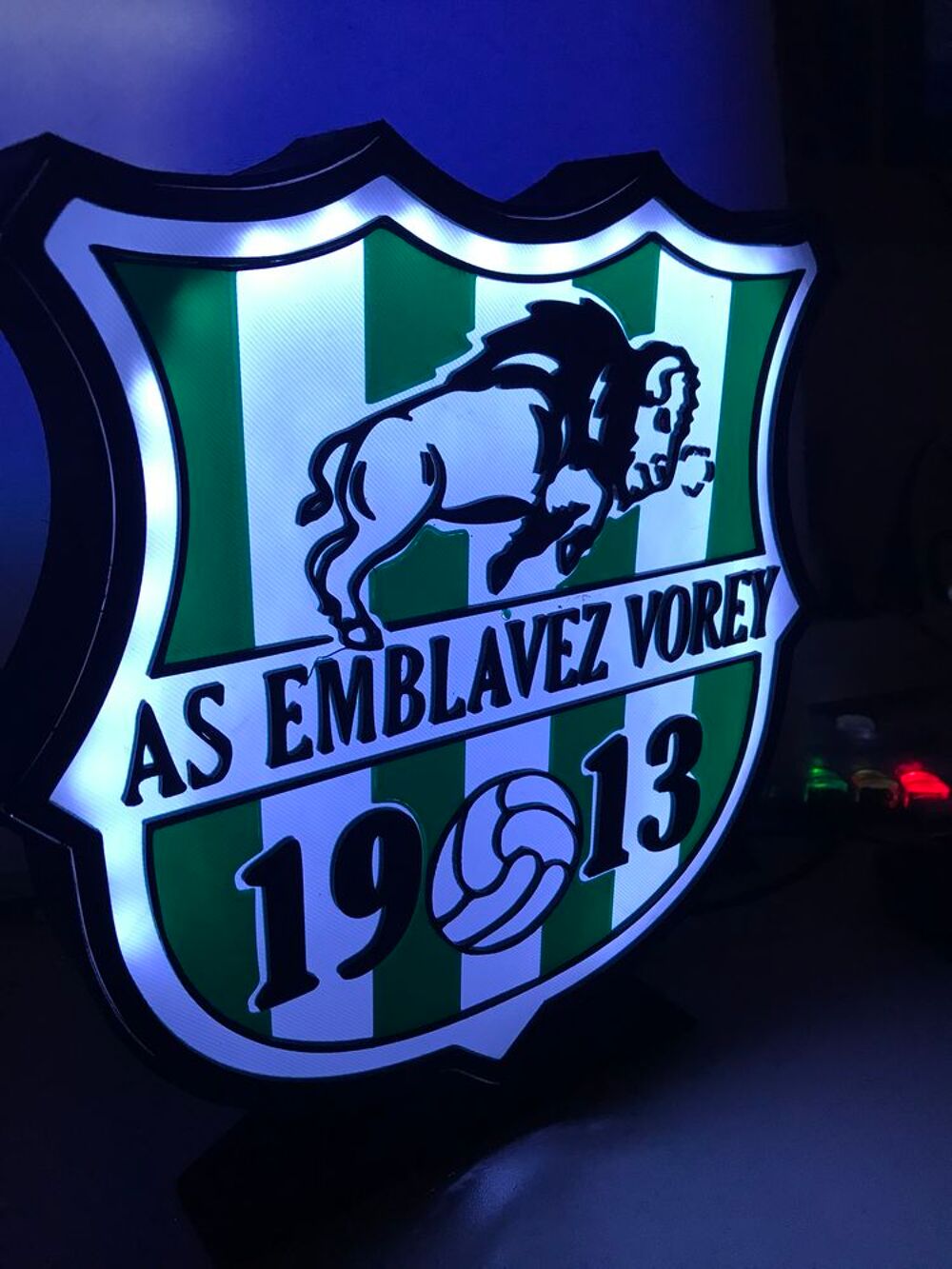 Lampe AS EMBLAVEZ VOREY 3D leds USB Décoration