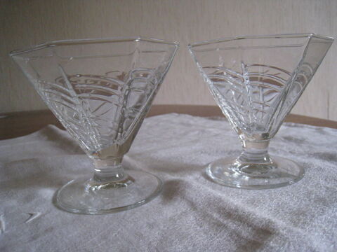 2 coupes à glace en verre 5 Vinay (38)