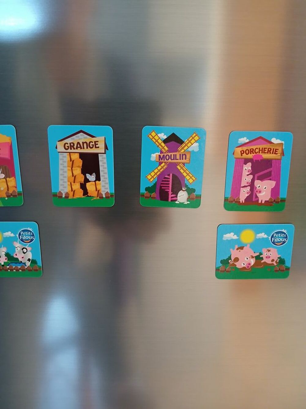 MAGNETS AIMANTES PETITS FILOUS THEME A LA FERME 