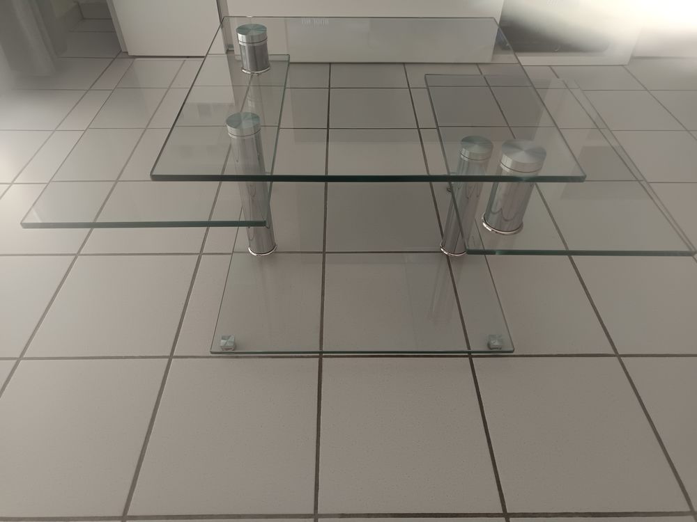 Table basse salon modulable en verre Meubles