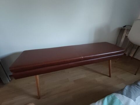 banc   Nicolas   en cuir marron de chez Home 24 Toulouse (31)