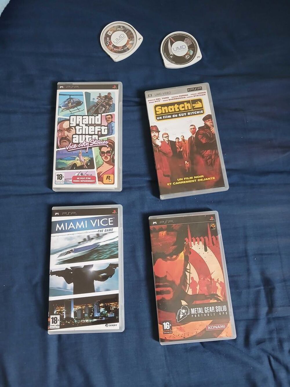 lot 6 jeux psp tr&egrave;s bon &eacute;tat Sports