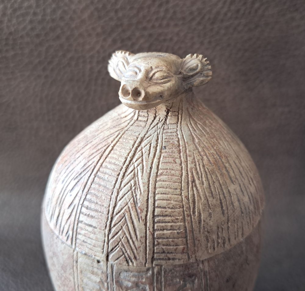 Petit vase canope &eacute;gyptien g&eacute;nie H&acirc;pi Décoration