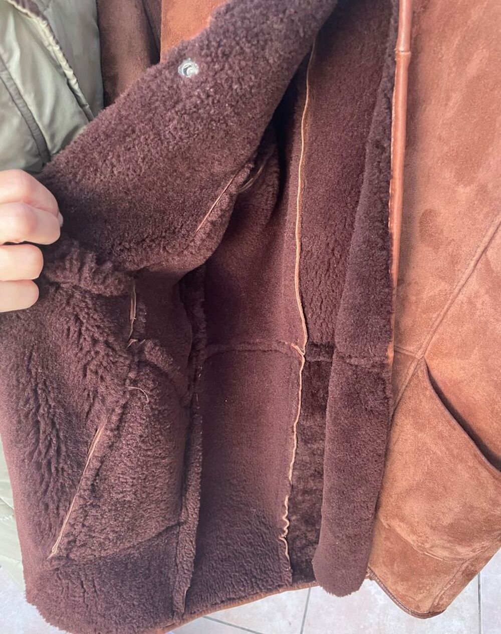 Veste en mouton retourn&eacute; v&eacute;ritable Vêtements