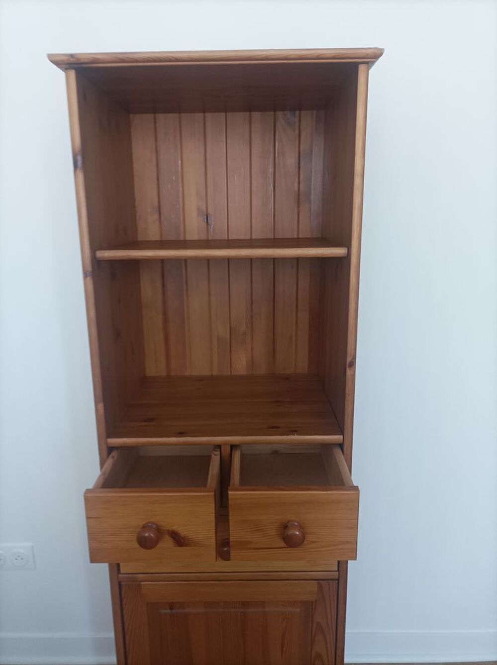 Colonne de rangement en pin massif Meubles