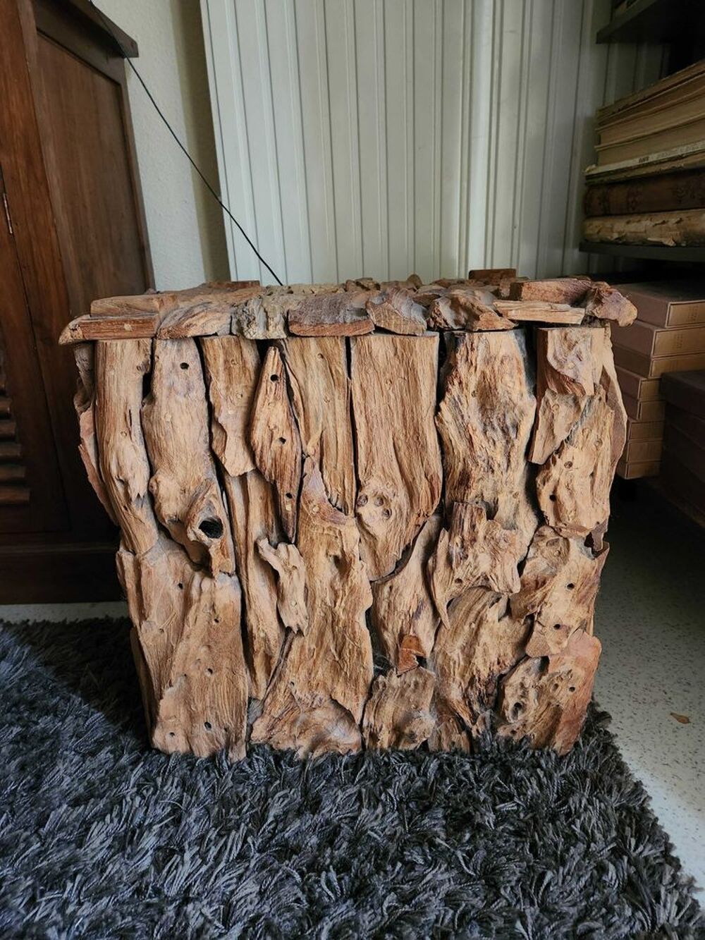 superbe+table+en+bois+flott&eacute; Meubles