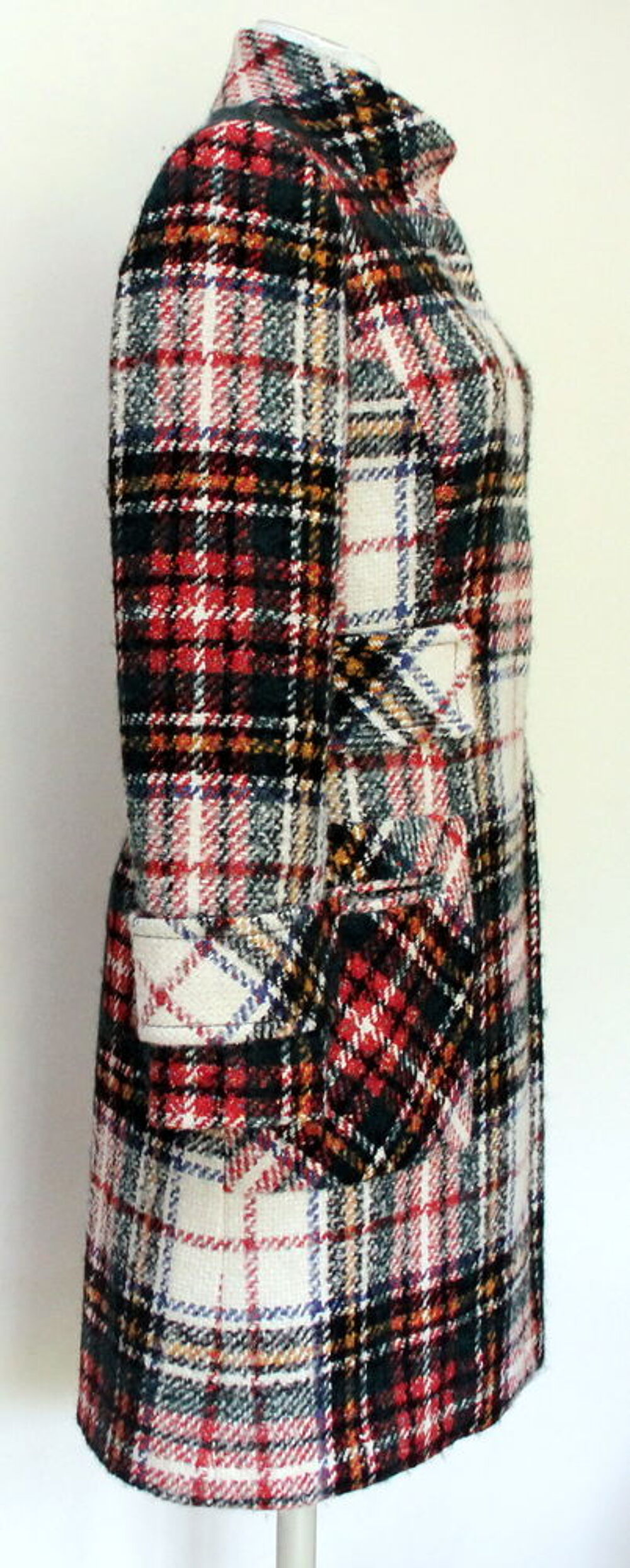 Manteau tweed carreaux PAULE KA T.38. Vêtements