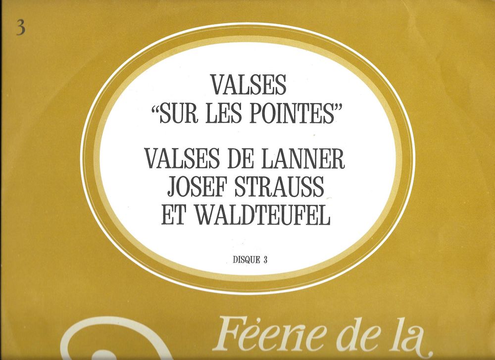 Vinyles 33 Tours - F&eacute;&eacute;rie de la Valse CD et vinyles