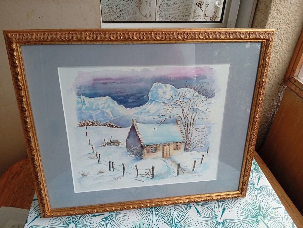 Tableau / l'hiver dans la pena montanessa Décoration