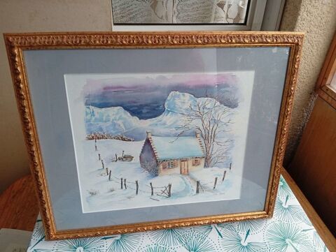 Tableau / l'hiver dans la pena montanessa 150 Tarbes (65)