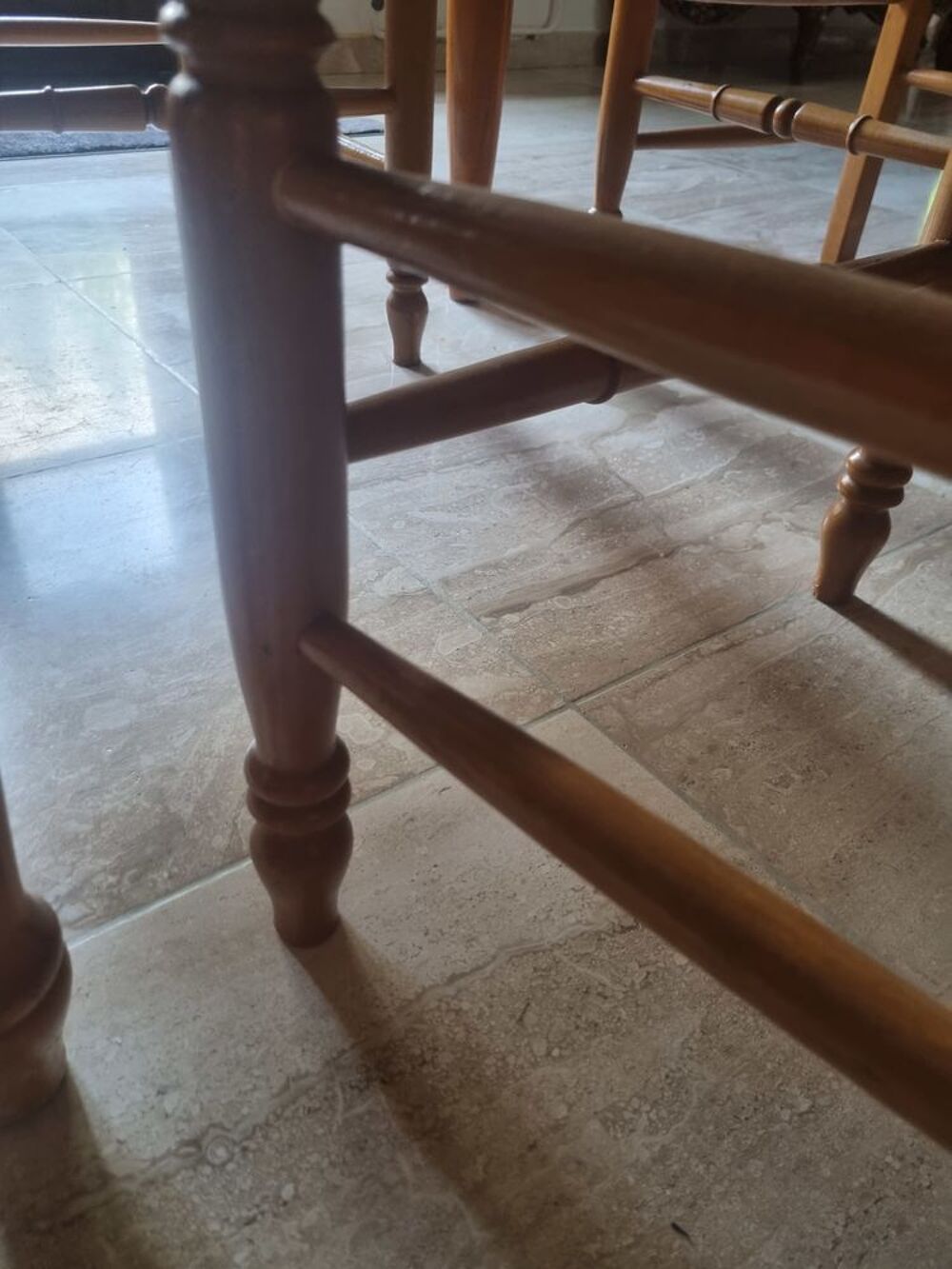 Lot de 4 chaises ch&ecirc;ne Meubles