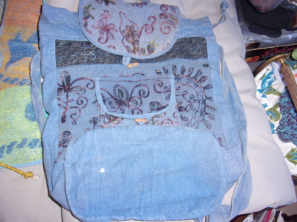 Sac &agrave; dos, de plage, en tissu, Maroquinerie