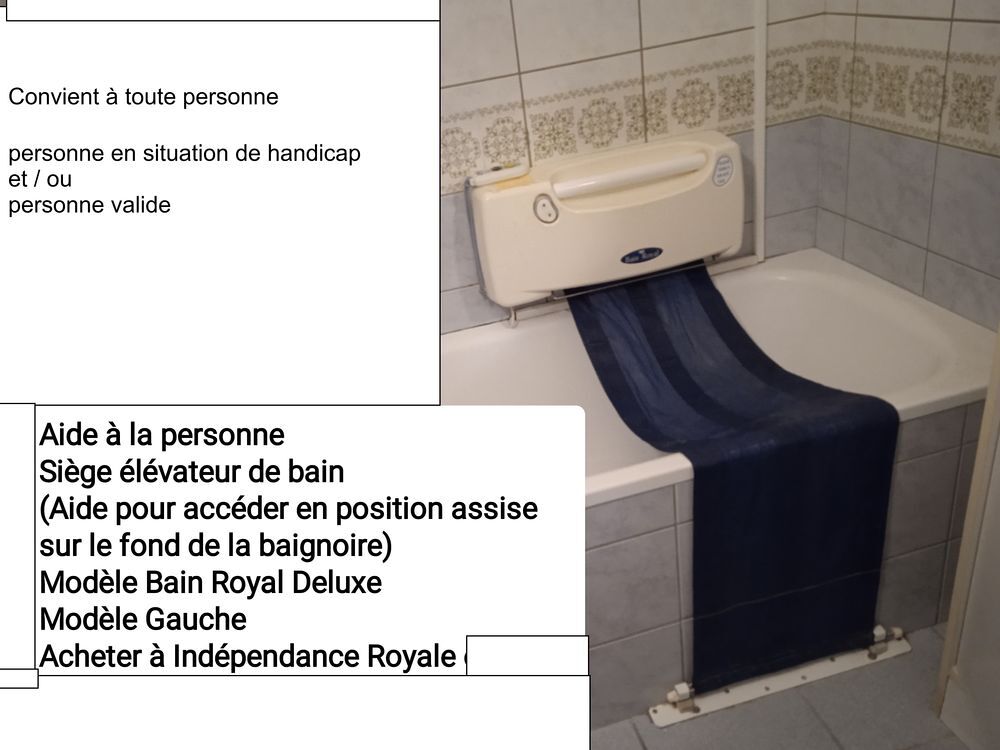 Si&egrave;ge &eacute;l&eacute;vateur au bain _ Bain Royal Deluxe _ Aide au bain Meubles