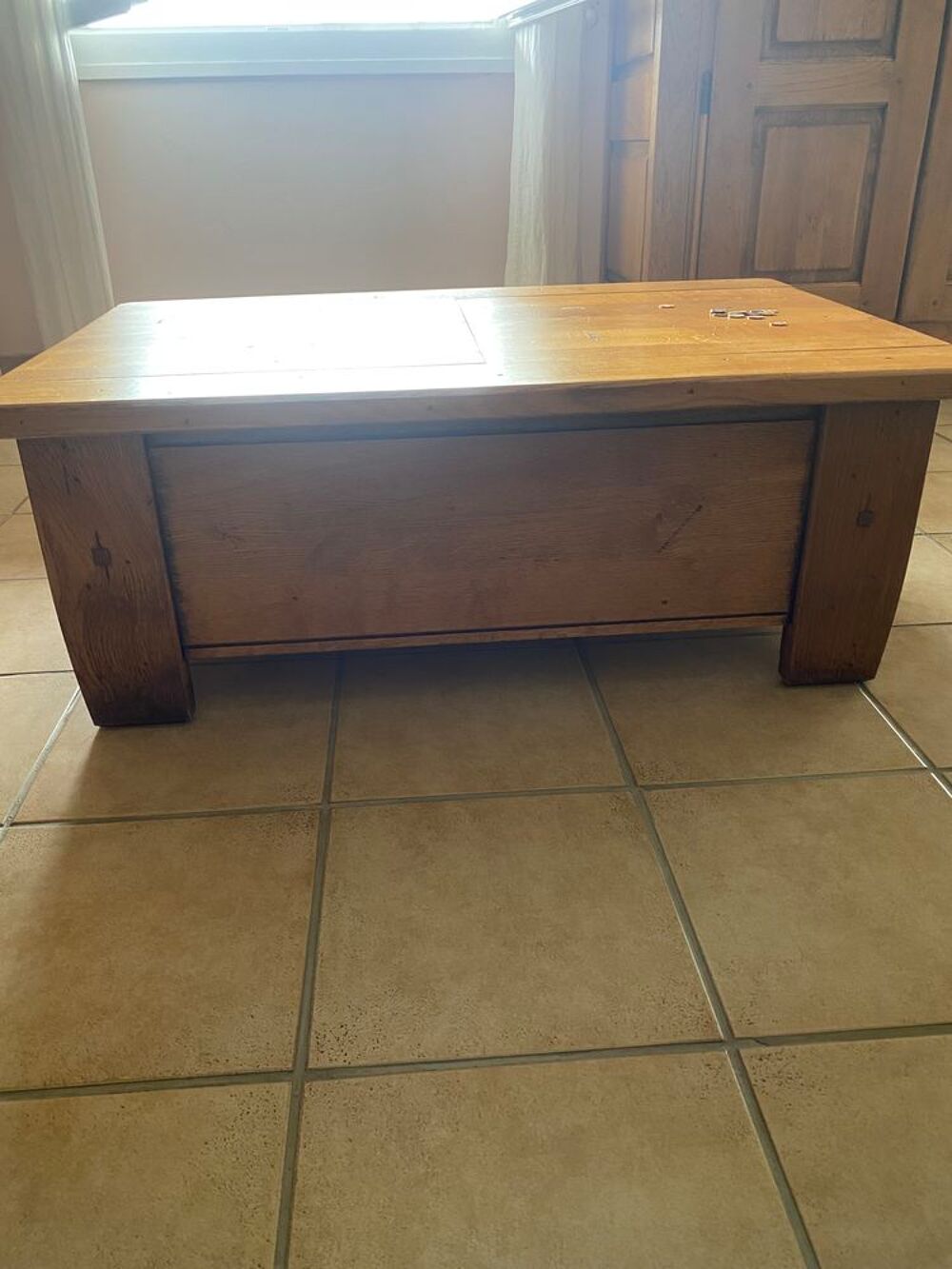 TABLE BASSE DE SALON EN VERITABLE CHENE MASSIF Meubles
