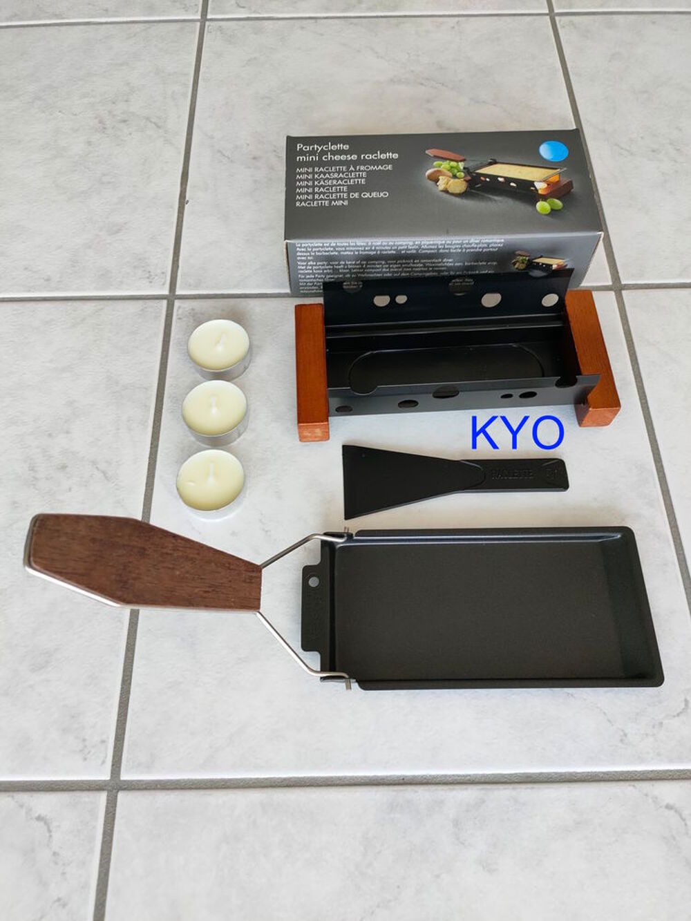 Mini appareil raclette transportable mobile petit, bougie Electroménager