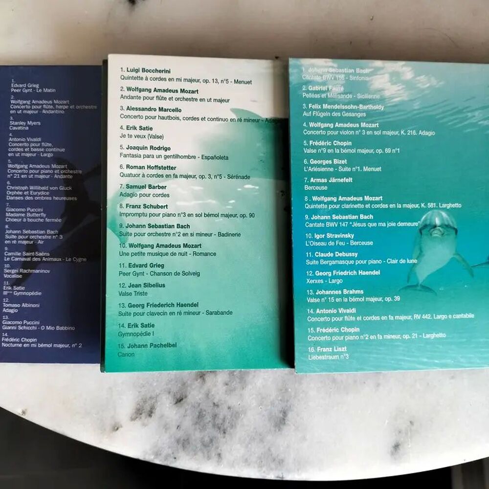 3 CD de musique "Silence 1", "Silence 2", "Silence 3" CD et vinyles