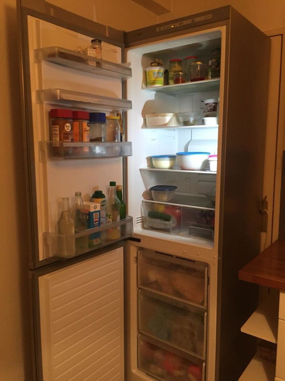 Frigo/cong&eacute;lateur Inox Bosch Electroménager
