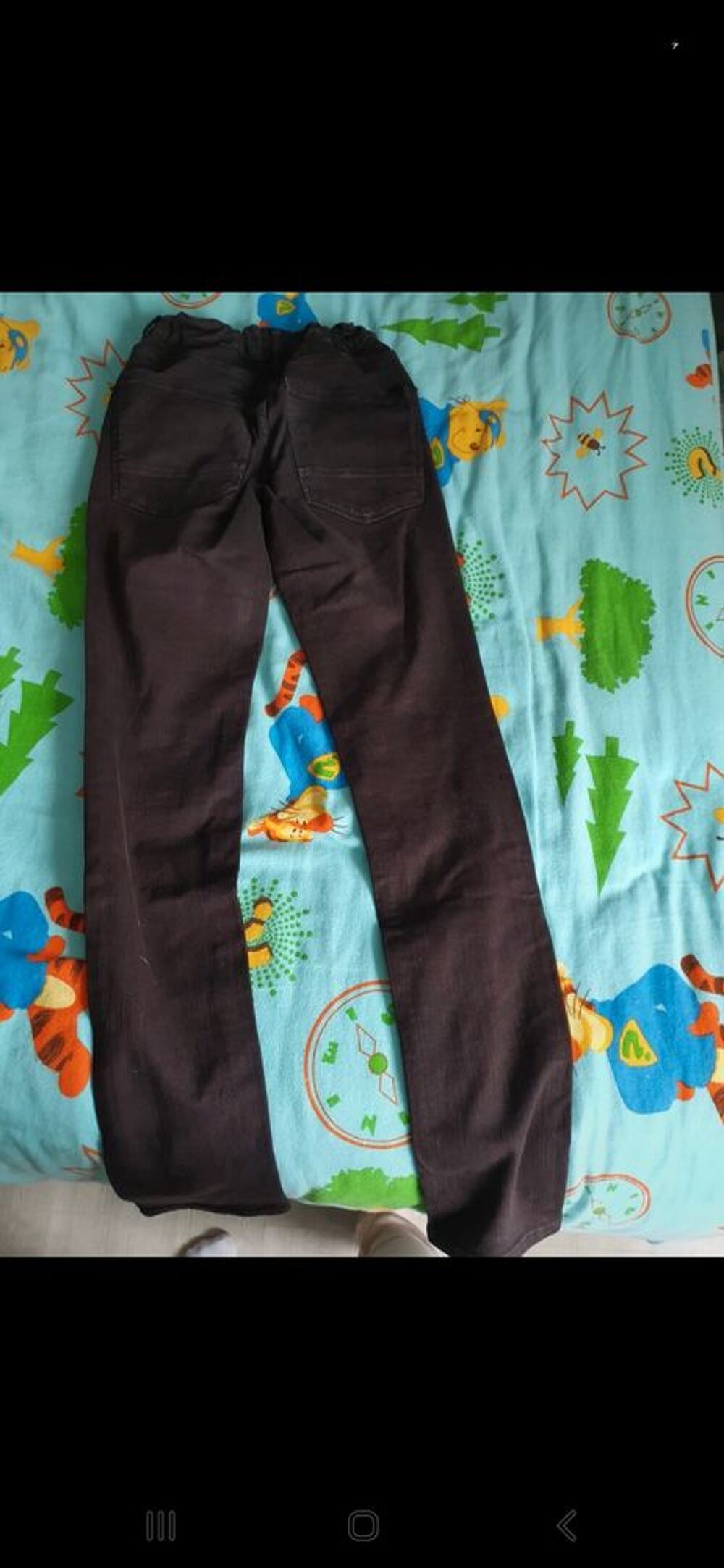Jean noir skinny feat Vêtements enfants