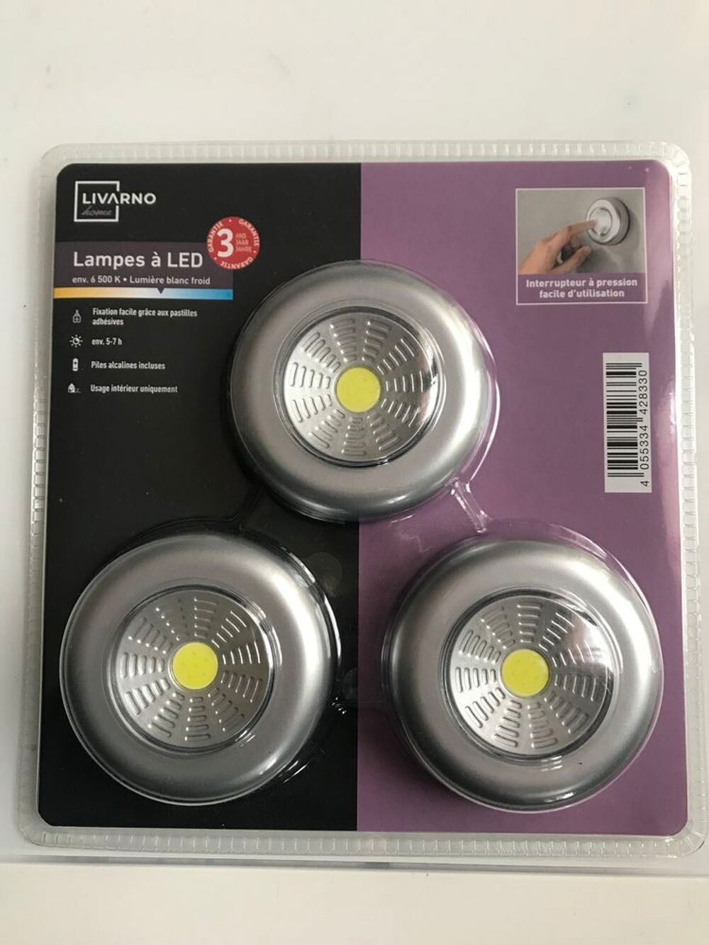 3 lampes &agrave; led Bricolage