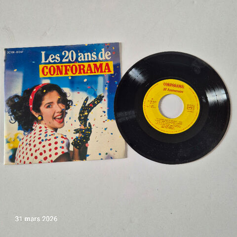 Pub les 20 ans de Conforama 1987, en 45 tours 3 Aubusson (23)