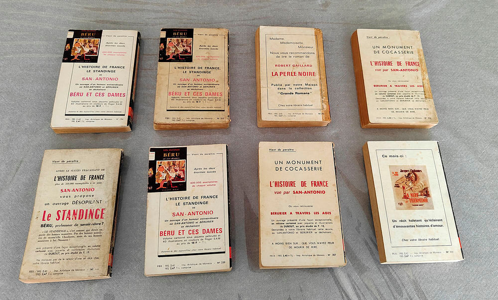 8 Livres 'San Antonio' - Ancienne &Eacute;dition
Livres et BD