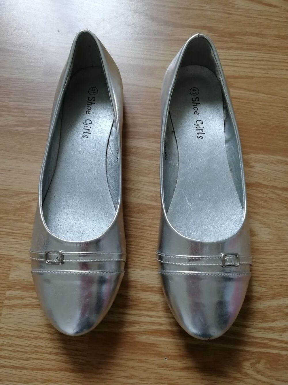 Ballerines grises argent Chaussures