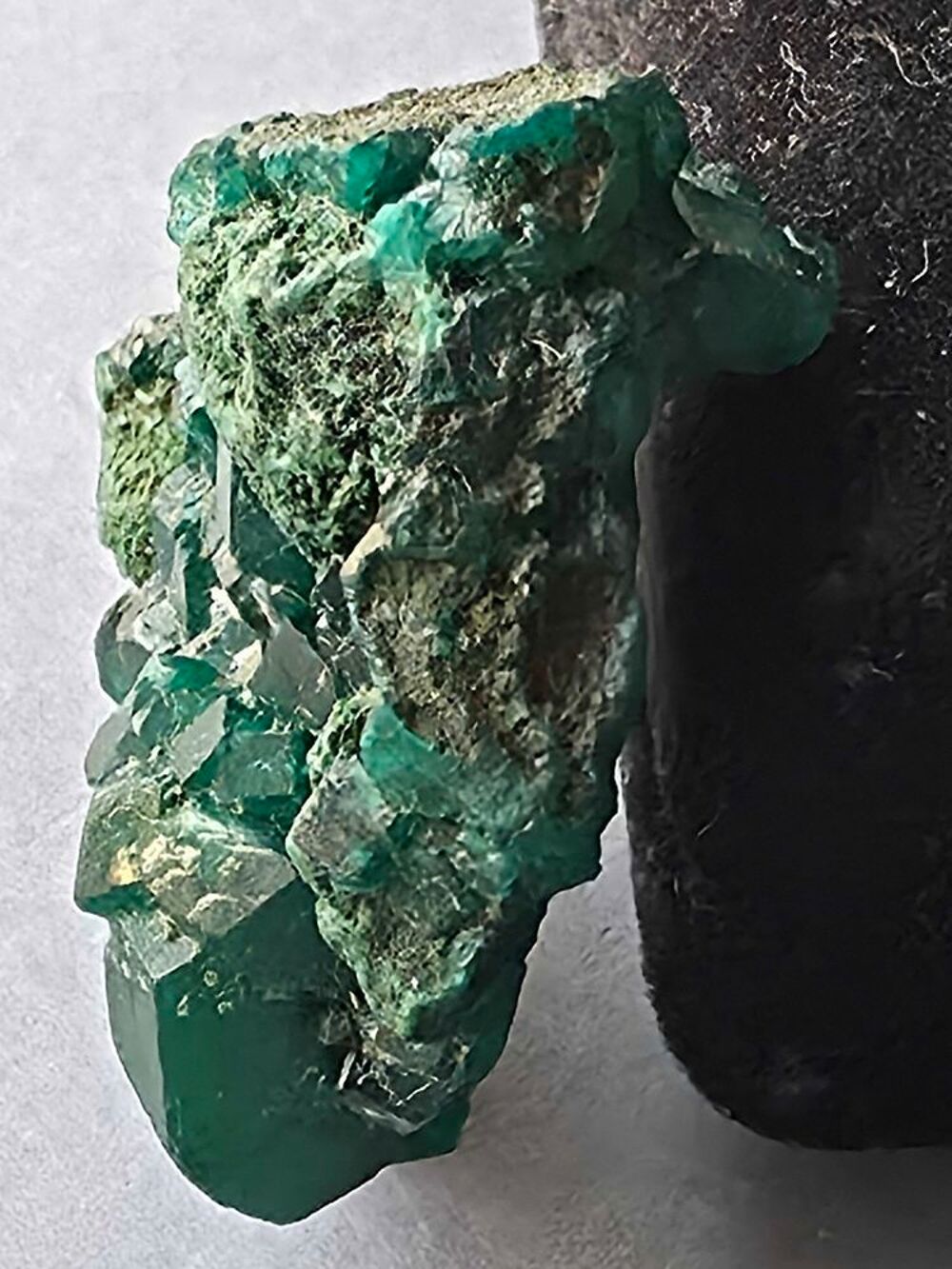 Dioptase Cristallis&eacute;e du Katanga (RDC)-Sp&eacute;cimen de Collection 