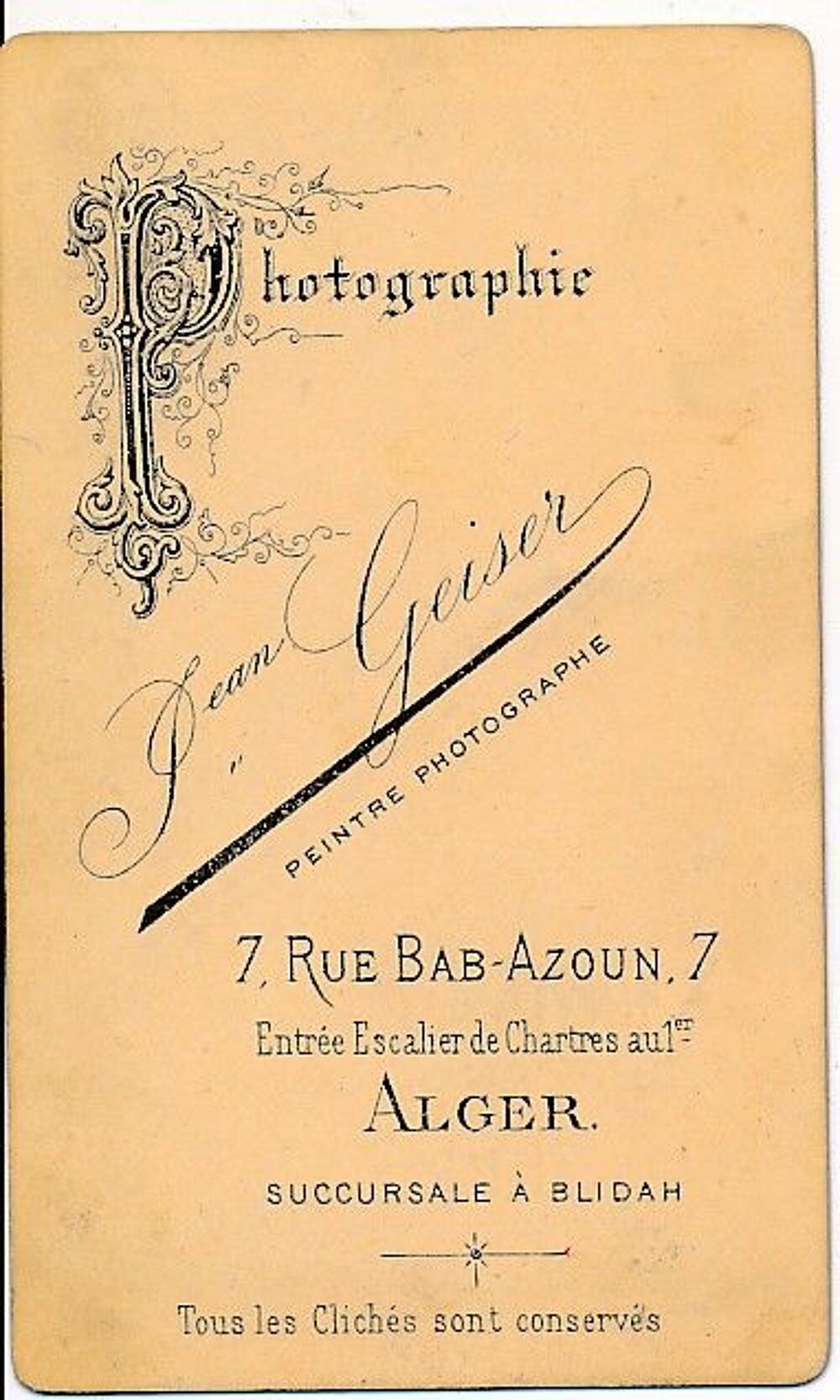 CDV Photographie Portrait Militaire Tirailleur Alg&eacute;rien 