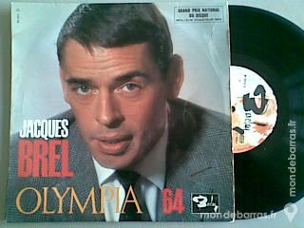Jacques BREL : 33t/25cm Olympia 64 CD et vinyles