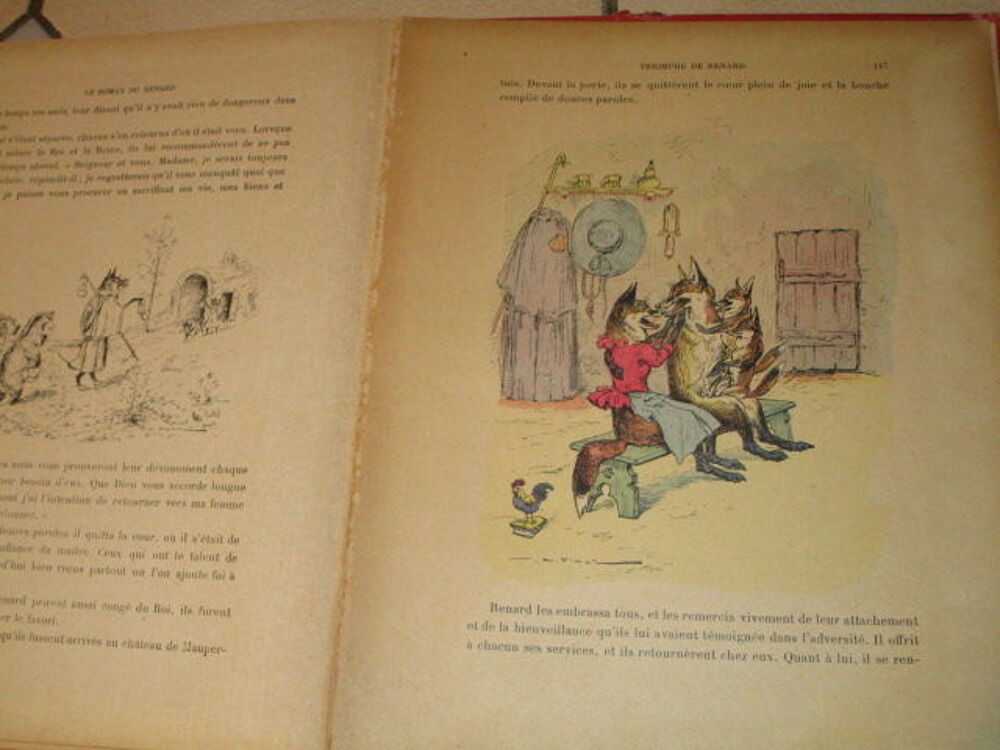 VIEUX LIVRE PRIX D ECOLE 1936 PARIS "ROMAN DE RENARD" 