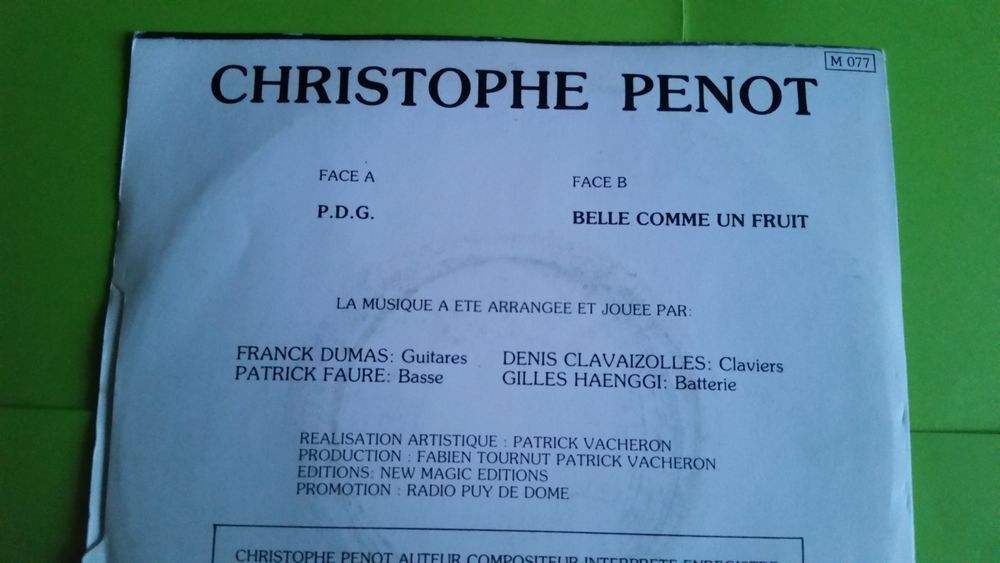 CHRISTOPHE PENOT CD et vinyles