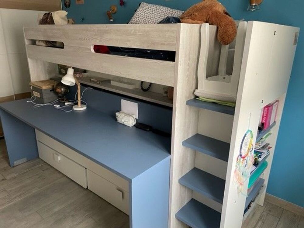 lit mezzanine avec bureau Mobilier enfants