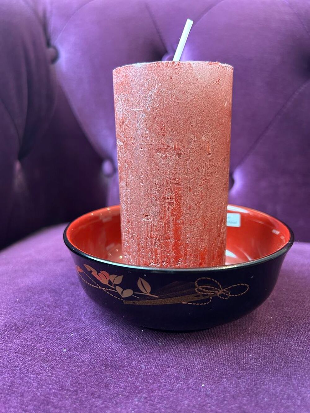 Ensemble assiette et bougie Décoration