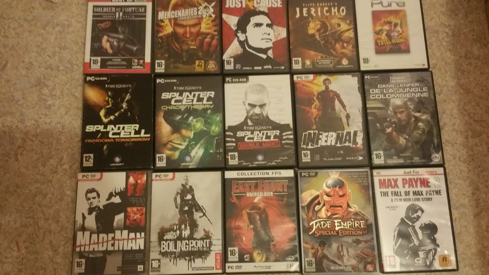 Lot de Jeux PC Consoles et jeux vidéos