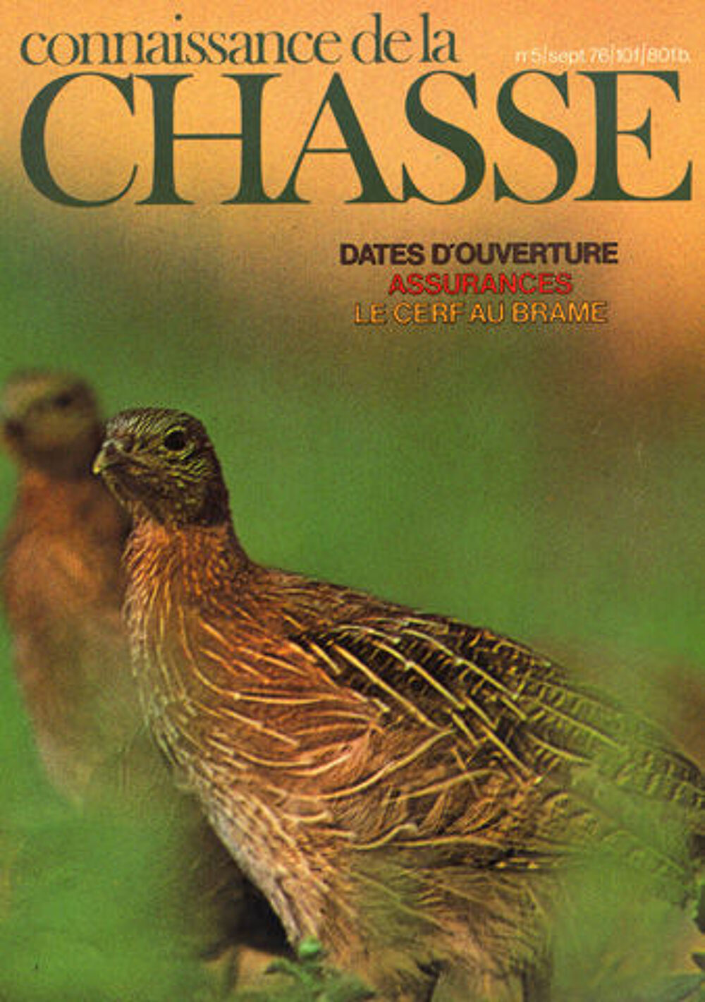 5 Revues CONNAISSANCE DE LA CHASSE anciennes Livres et BD