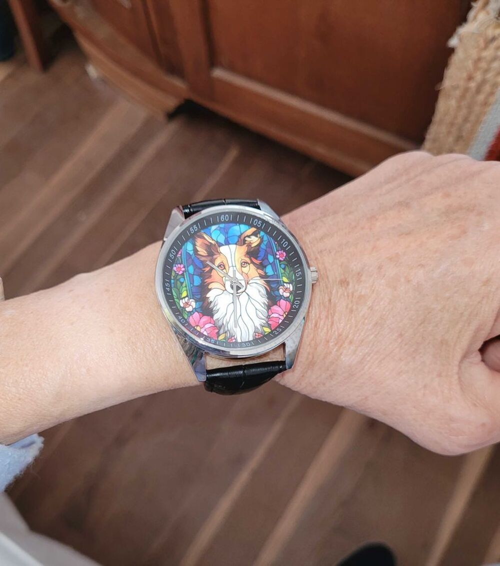 Montre motif colley Bijoux et montres