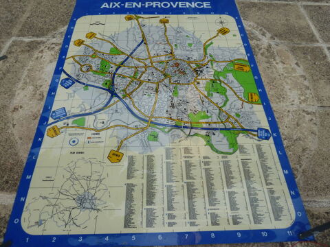 GRANDE CARTE PLASTIFI�E 15 Aix-en-Provence (13)