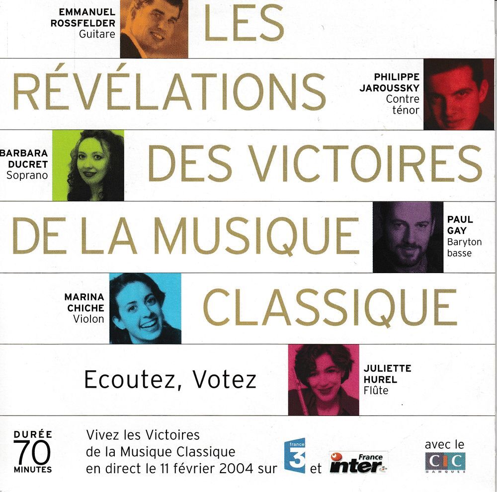 CD R&eacute;v&eacute;lations Victoires Musique Classique 2004 CD et vinyles