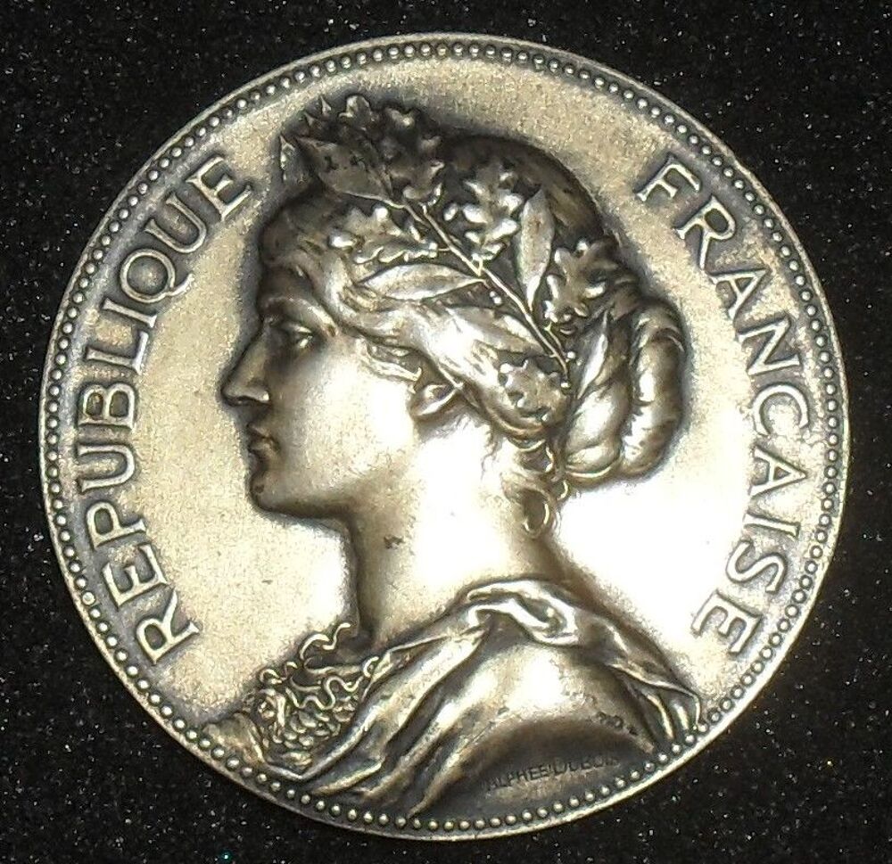 M&eacute;daille en argent Marianne de la Seine Inferieure. 
